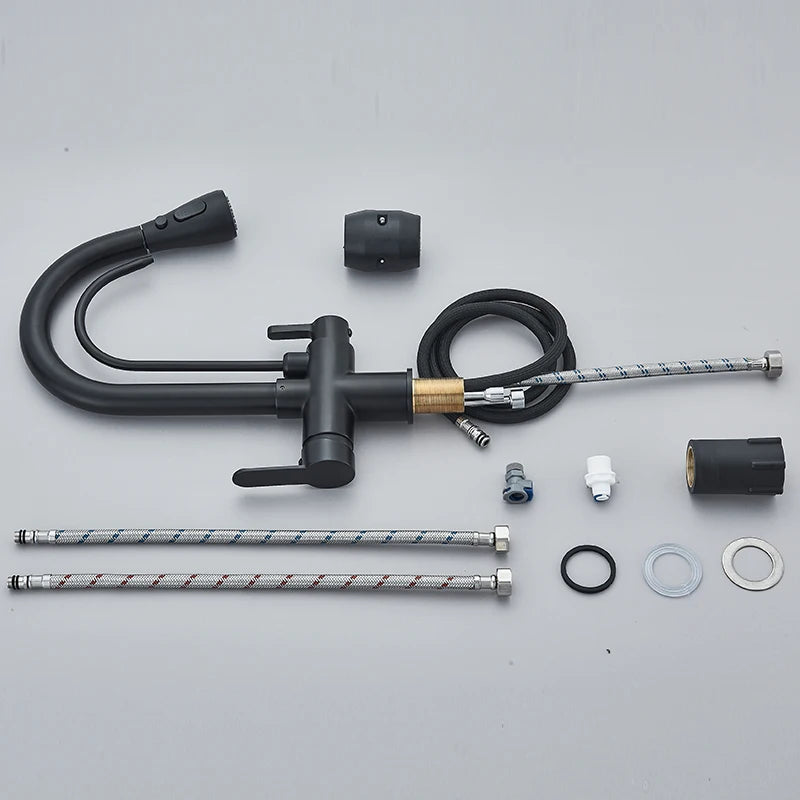 Sleek Black Purification Kitchen Faucet™