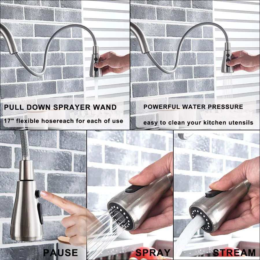 Sleek Black Purification Kitchen Faucet™