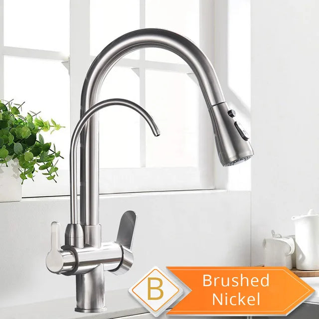 Sleek Black Purification Kitchen Faucet™